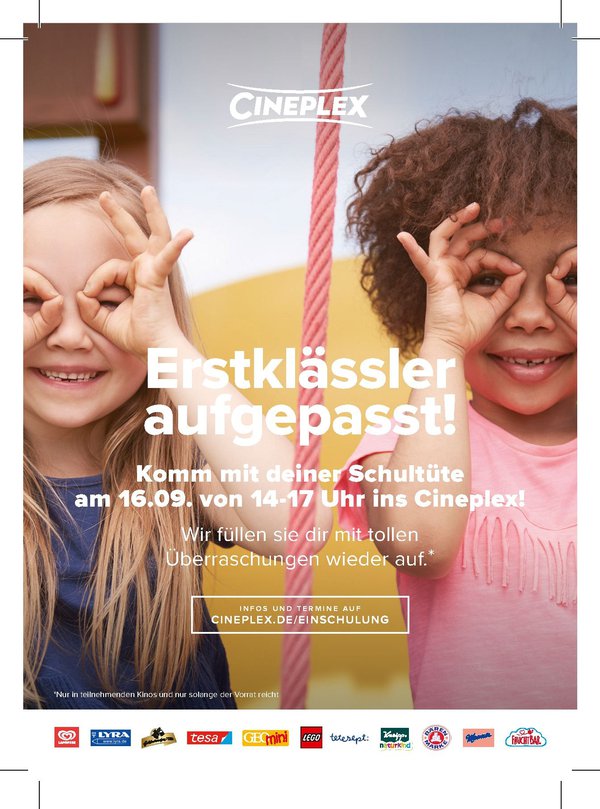 16.9.      Schultütenauffüllaktion im Cineplex