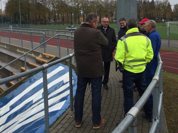 Rasensanierung im Stadion