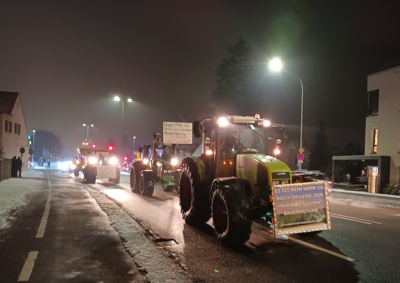 Landwirte Protest Memmingen läuft 11. Januar 2024_2