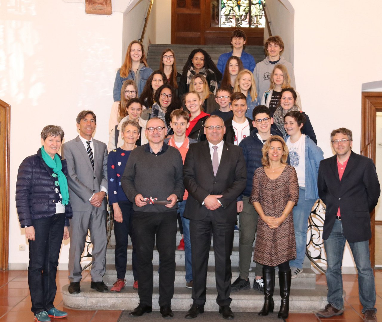 Schüler aus Auch im Rathaus