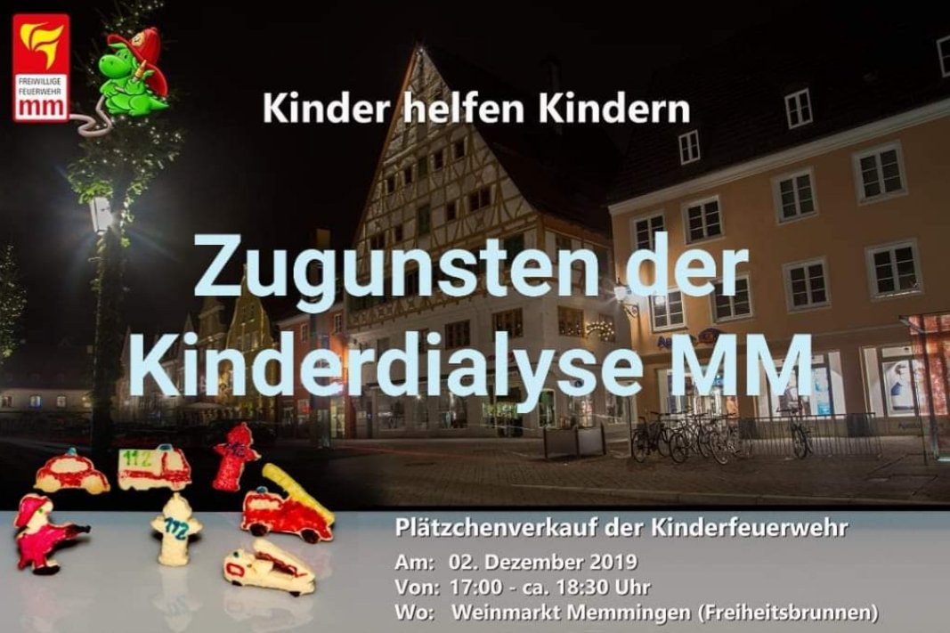 Plätzchenverkauf Kinderfeuerwehr