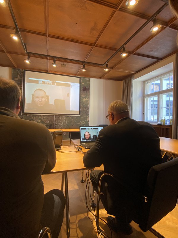 Gespräch mit dem Bürgermeister von Tschernihiw