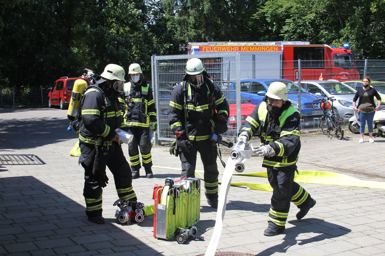 Brandschutzübung im Kindergarten Wartburgweg