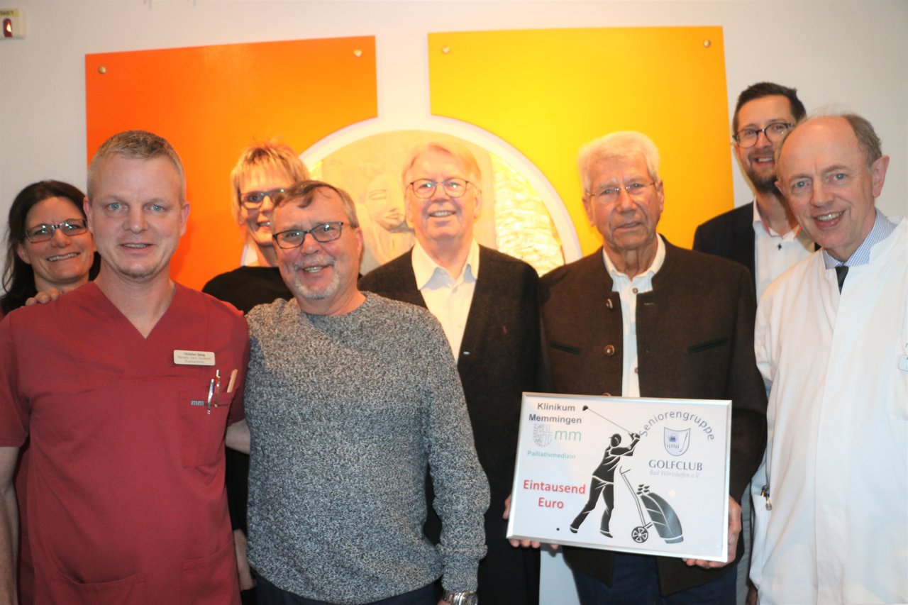 Senioren des Golfclubs Bad Wörishofen spenden für Palliativstation