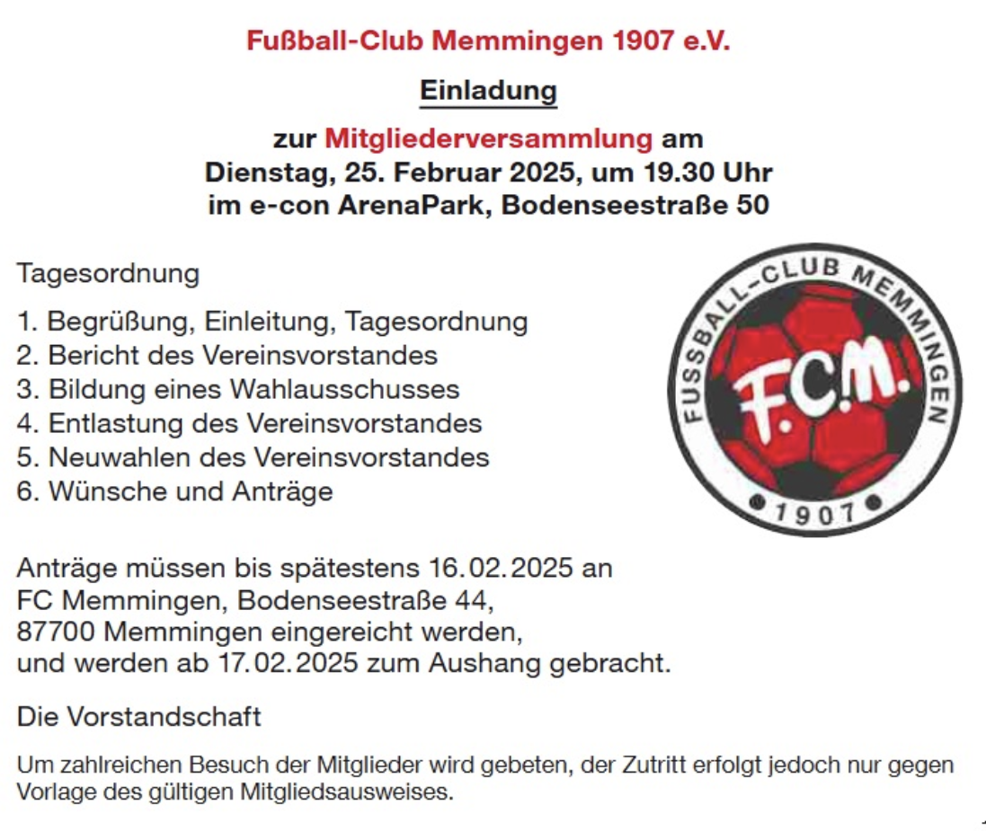 JHV FCM 2025