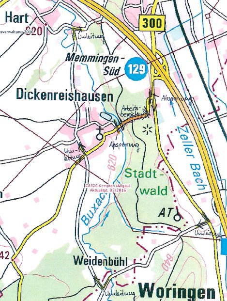 Straßensperrung wegen Baumfällarbeiten