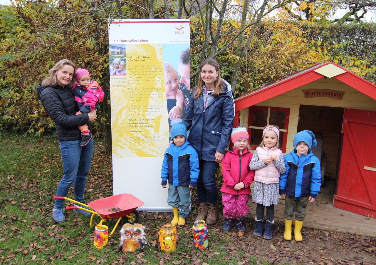 Kiga Trunkelsberg unterstützt Lichteraktion des Kinderhospizes