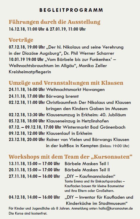 Grober Unfug – gezähmtes Brauchtum