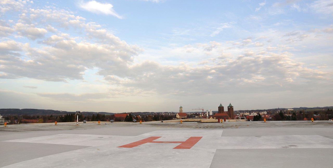 Hubschrauberlandeplatz am Klinikum wieder in Betrieb