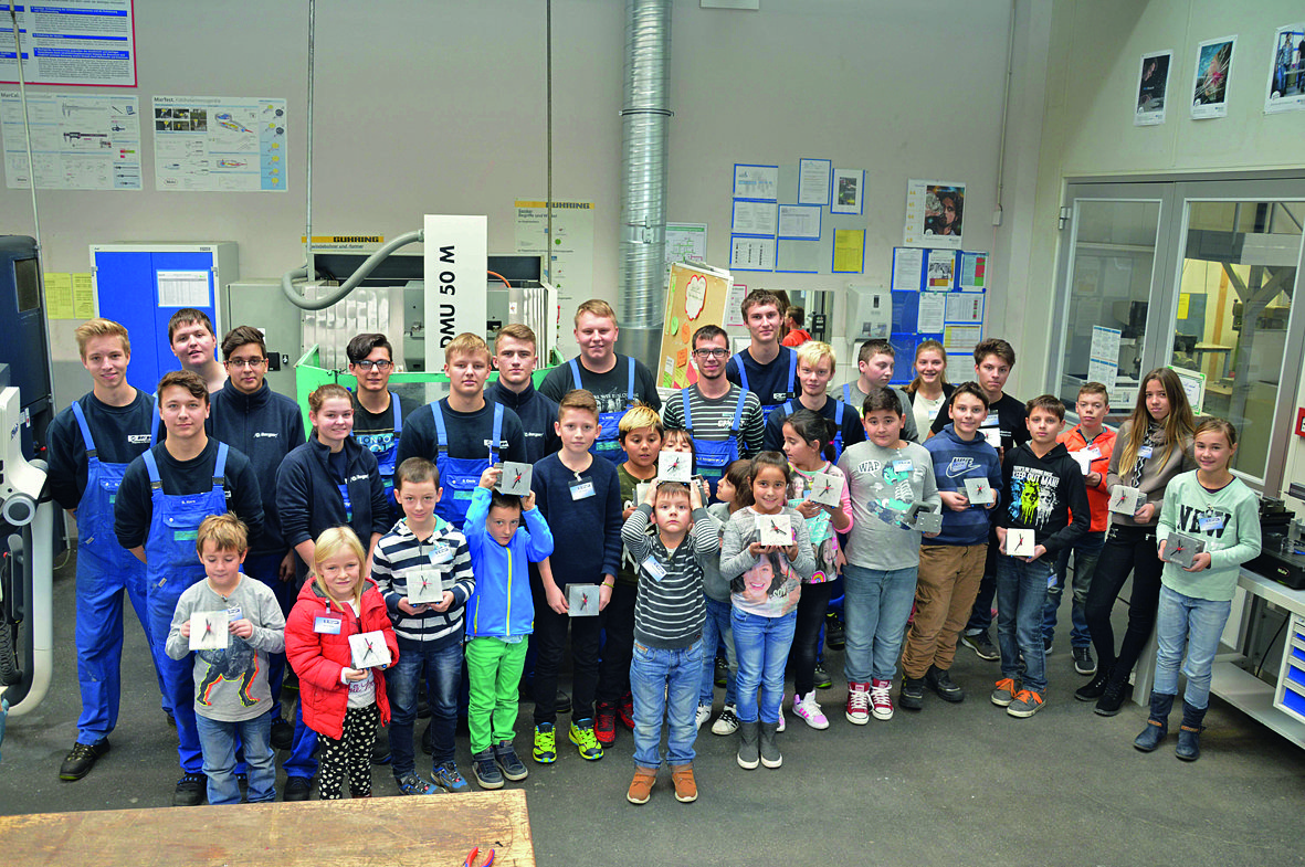 Malen, basteln und bauen: Kindertag bei Firma Berger