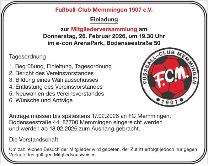 Mitgliederversammlung-Anzeige