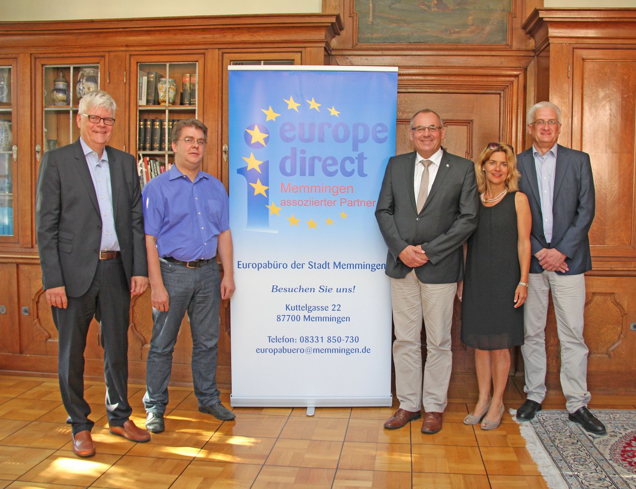 Leiter der Europäischen Kommission in München, trifft Oberbürgermeister Manfred Schilder