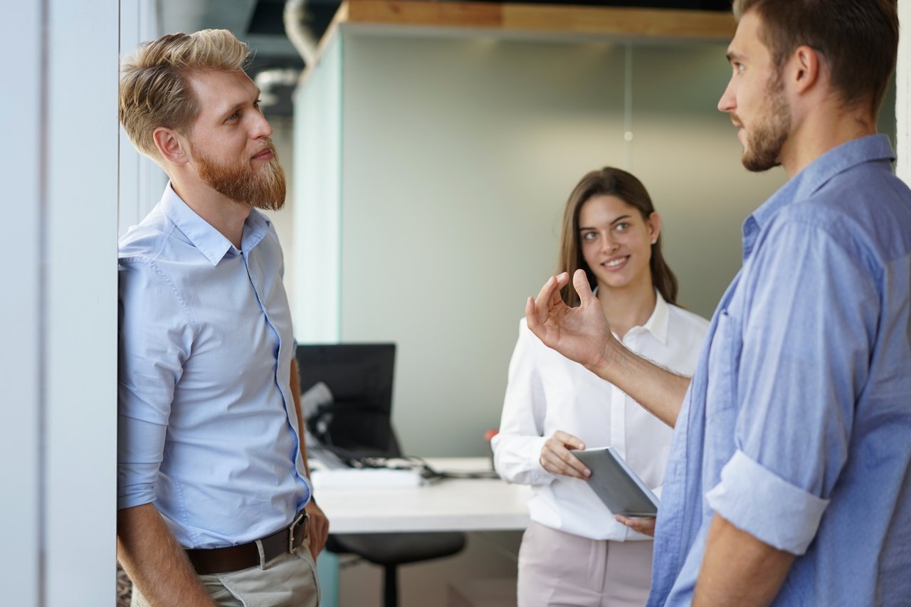 Rückengesundheit Besprechung Büro