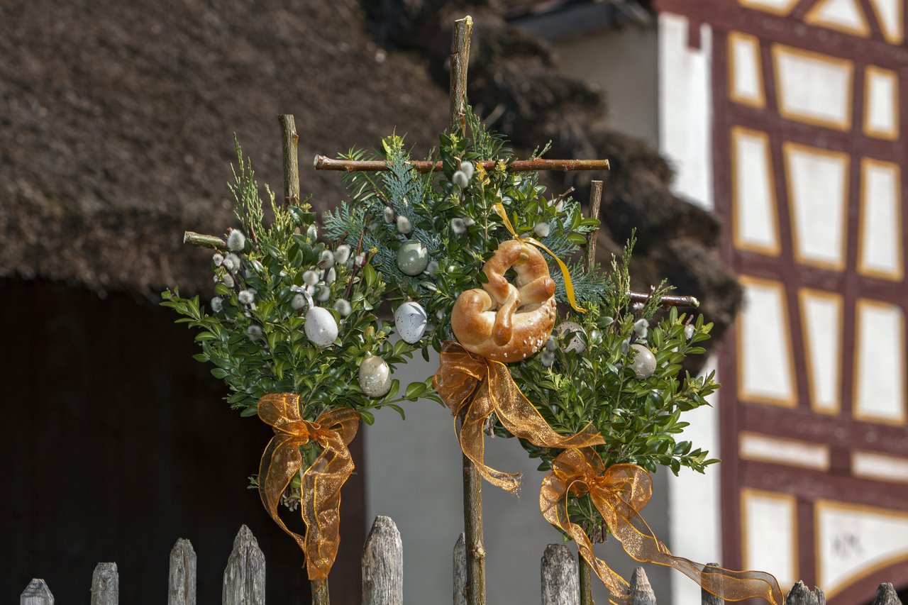 Osterbräuche im Bauernhofmuseum: Palmweihe