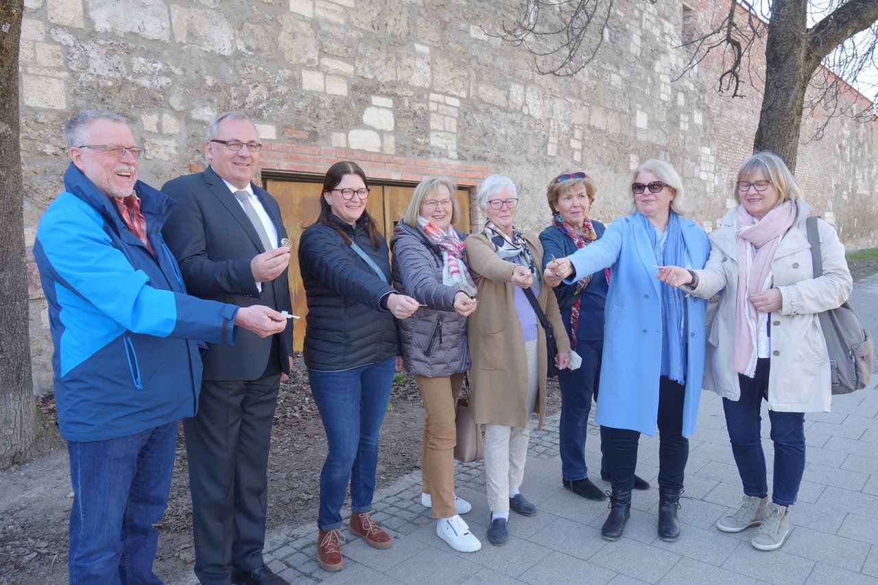 Schlüsselübergabe Stadtmauer