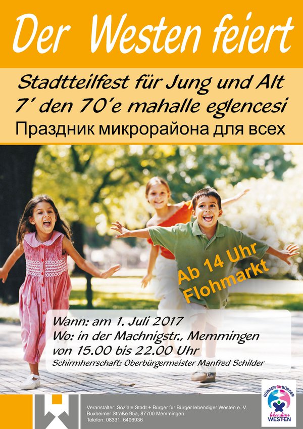 Der Westen feiert - Stadtteilfest für Jung und Alt