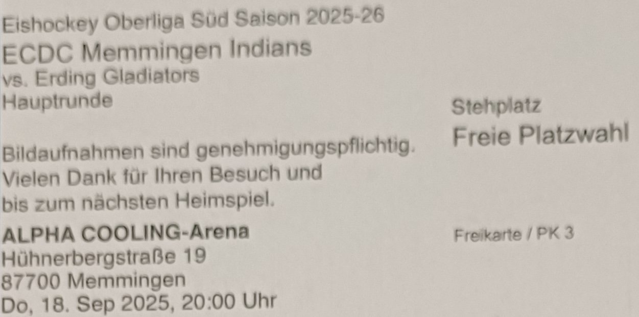 Ticket ECDC Eröffn