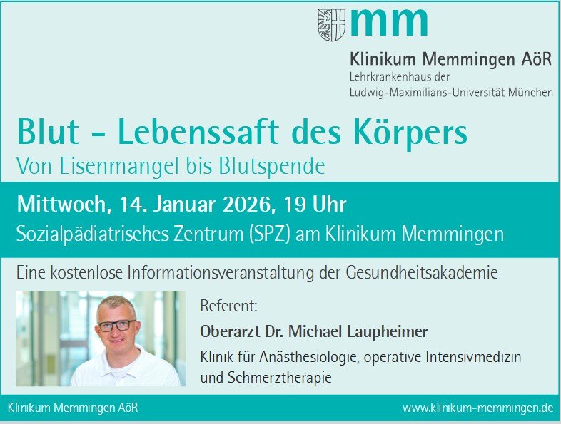 Vortrag Blut Gesundheitsakademie