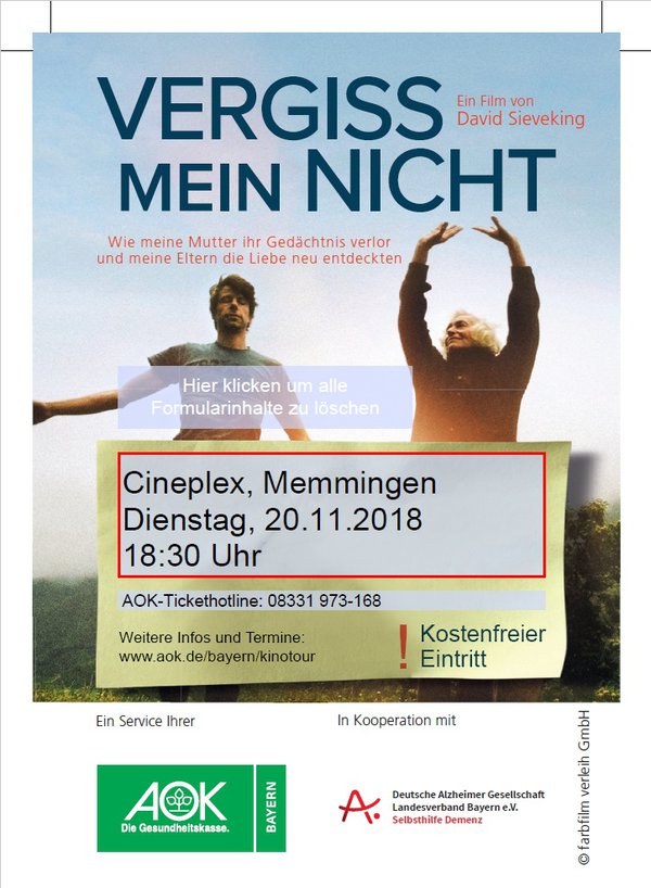 Kino-Tour „Demenz verstehen“