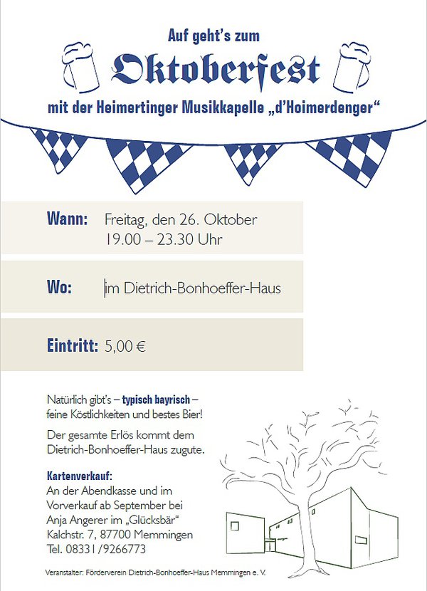 "Auf geht's zum Oktoberfest"