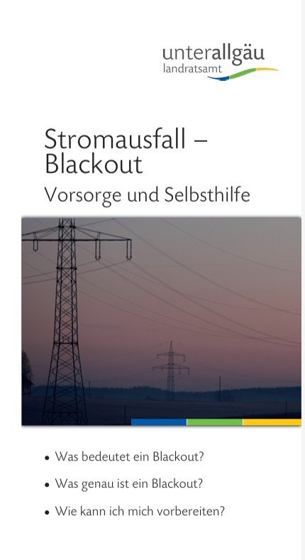 Blackout Flyer Unterallgäu
