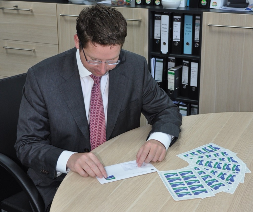 Hochwasser-Briefmarke