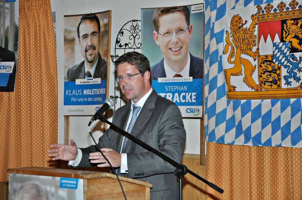 CSU- Wahlkampf Stracke Hawangen1kl
