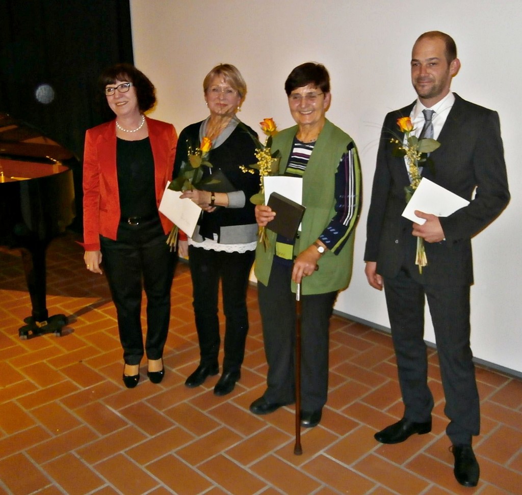 von links: Margareta Böckh, Freitag, Gäble, Neumann