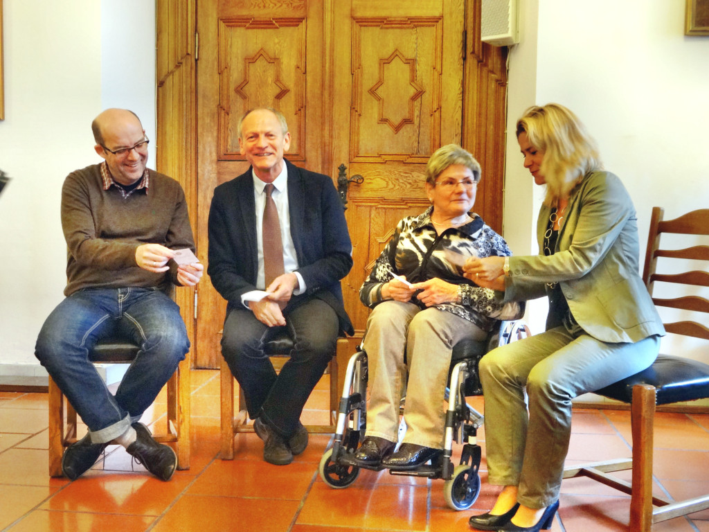 Prof Jüster, Mäuerle, Heidi Dintel udn Alexandra Strl