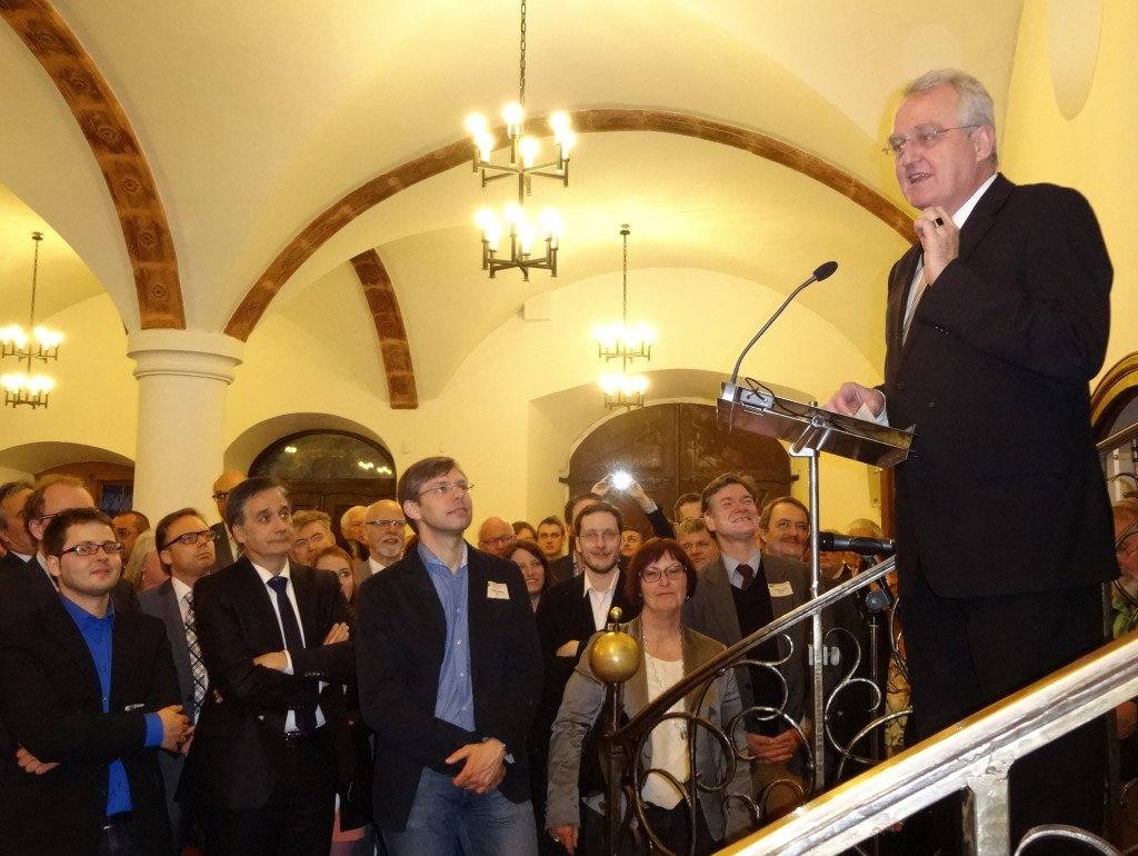 Dr. Wieland beim Rathaus-Empfang