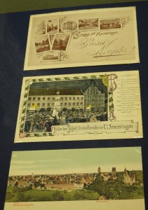 Nostalgie pur: n den Vitrinen sind alte Postkarten zu bewundern