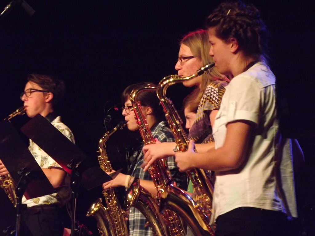 Die Saxophon Section der Big BAnd