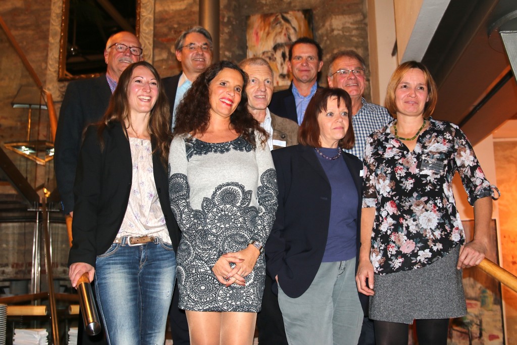 Sechszehn der siebzehn Gründungsmitglieder des Fördervereins NODO waren an der Auftakt-Veranstaltung anwesend. Dazu gehören Daniela Hiemer (2.Vorsitzende), Anja Mack (1.Vorsitzende), Ursula Bußler, Dagmar Bethke, Harald Thalmaier, Anton Peter, Werner Häring, Reiner Schlimper und Werner Sill (von links). Foto: Dunja Schütterle